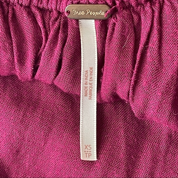 FREE PEOPLE OXFORD BABY DOLL FLORAL EMBROIDERED DRESS EXTRA SMALL - Picture 9 of 12